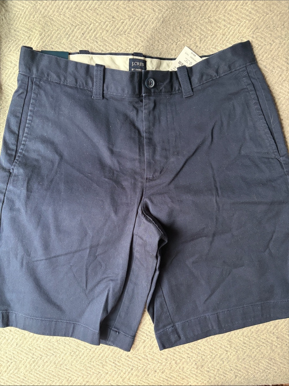 J. Crew Factory Navy Blue Flat-Front Men's Shorts